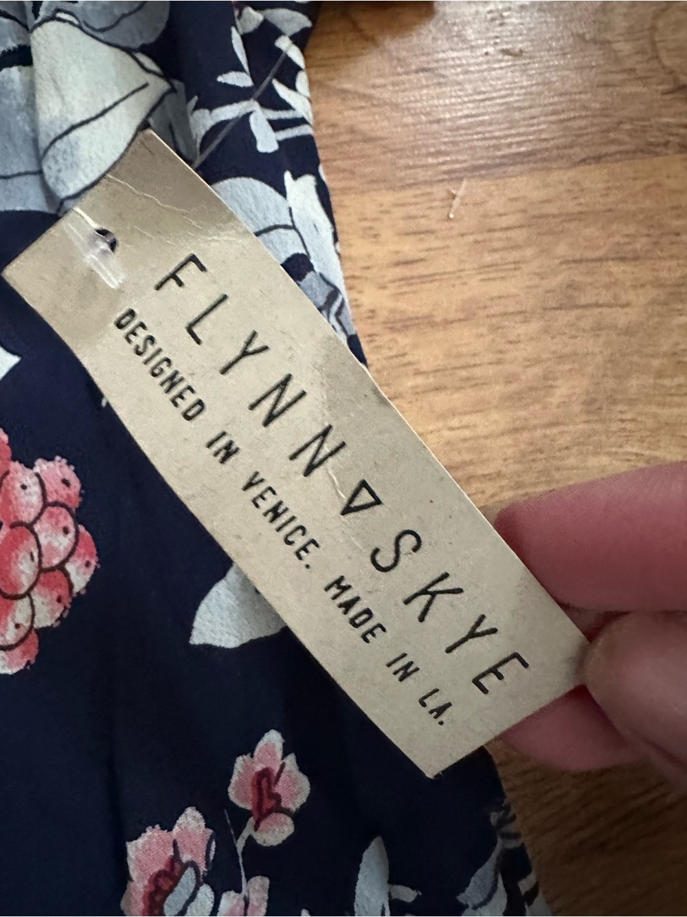 New! Flynn Skye Ale Navy Floral Long Maxi Dress S - Picture 8 of 14